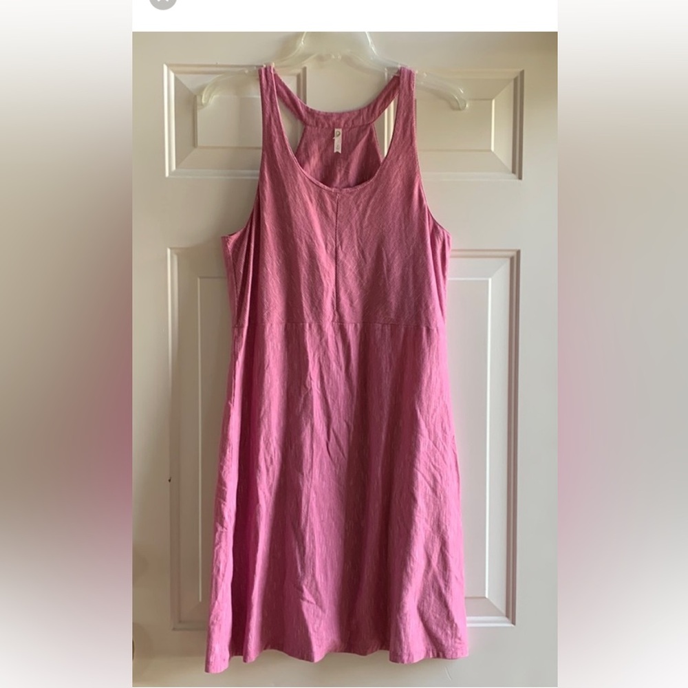 Mountain Khakis Size Large Pink Racerback Dress with Built In Bra